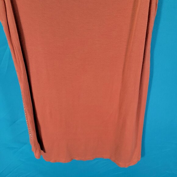 Yuni Los Angeles Orange Studded Tank Top S - Picture 8 of 8